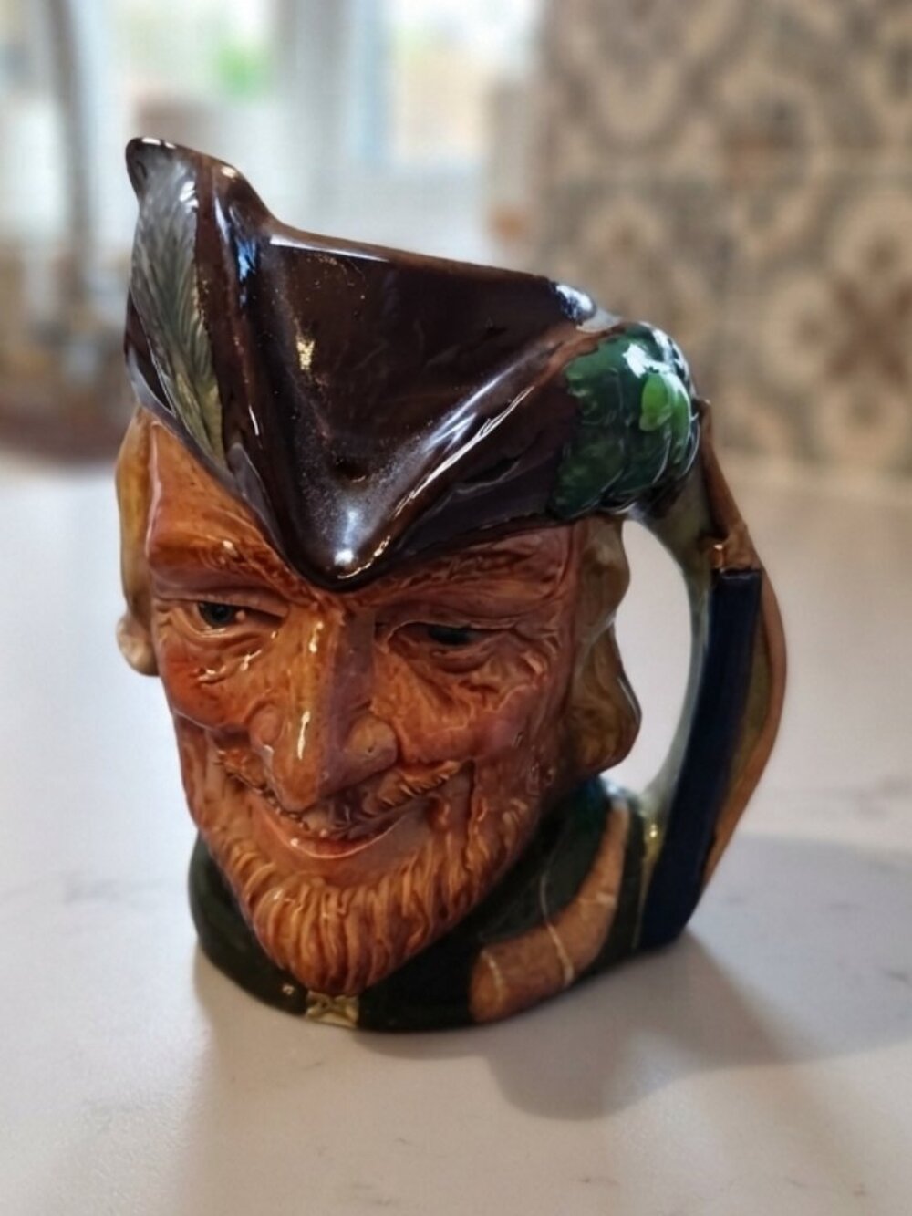 Vintage Royal Doulton Robin Hood Small Character Jug D6534 4" England